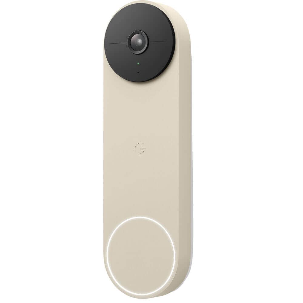 Google Nest Doorbell (Wired, 3rd Gen) - 2K Video, Live View - 2025 - Hazel