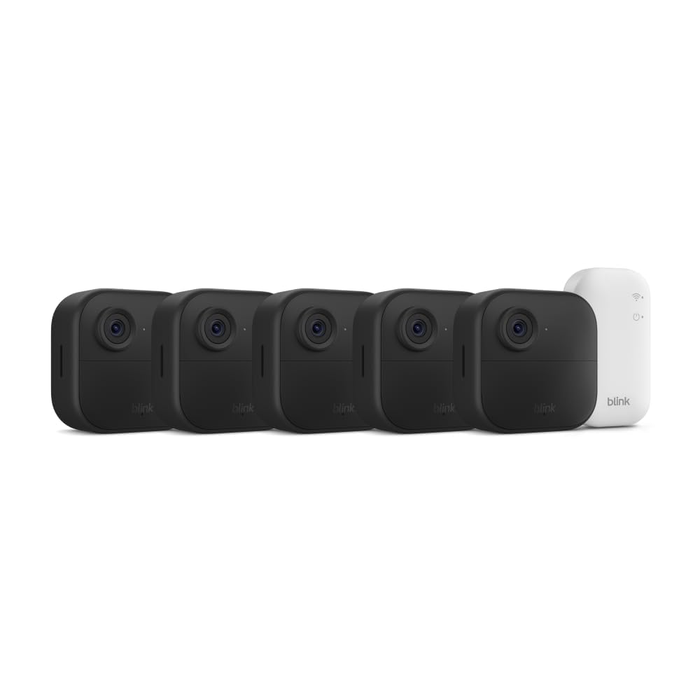 Blink Video Doorbell + Outdoor 4 – Wireless smart security cameras, head-to-toe HD view, two-year battery life. Sync Module Core included – 2 camera system + Video Doorbell