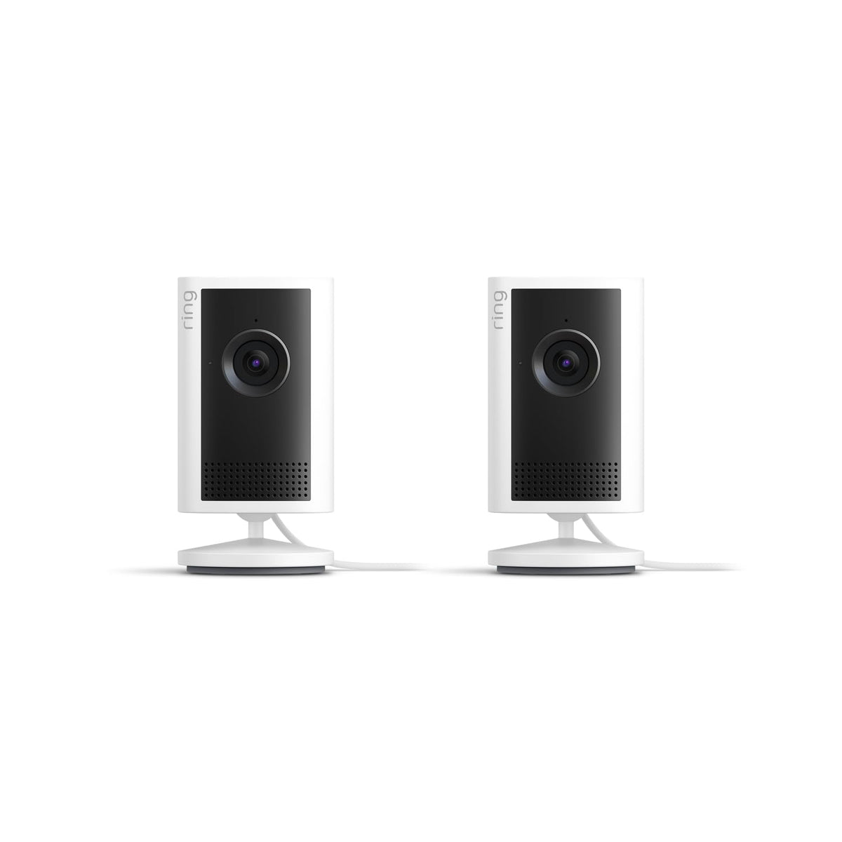 Ring Indoor Cam Plus (newest model), Home or business security, Retinal 2K for crisp, true-to-life video quality, 4x Enhanced Zoom, Low-Light Sight, 4-pack, White