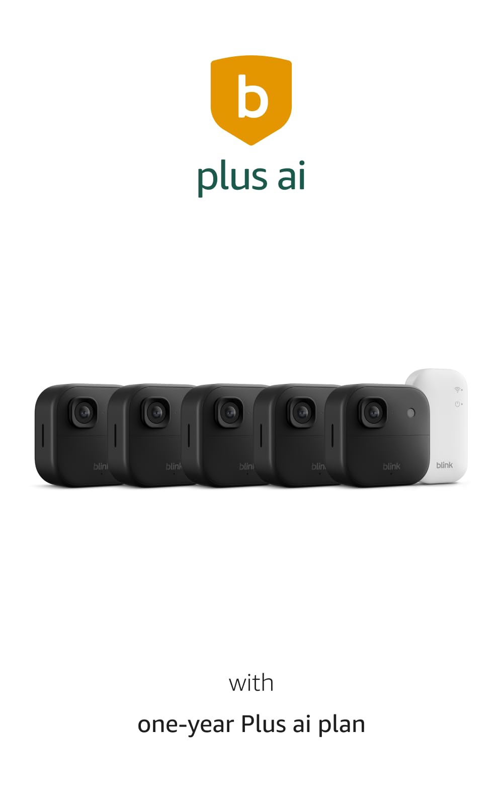 Blink Outdoor 2K+ (newest model) — Wireless smart security camera, 2K video resolution, enhanced audio, two-year battery. Required Sync Module not included — Add-On (Black)