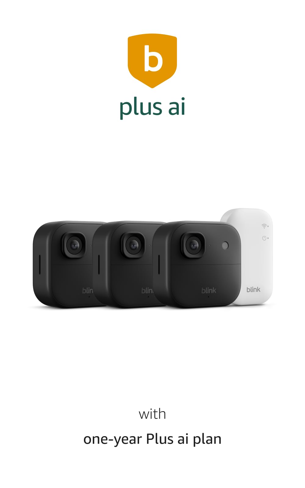 Blink Battery Doorbell 2K+ (newest model) and Outdoor 2K+ (newest model) — Wireless smart security, 2K video, enhanced audio. Sync Module Core included - 1 Camera + Battery Doorbell 2K+ (Black)