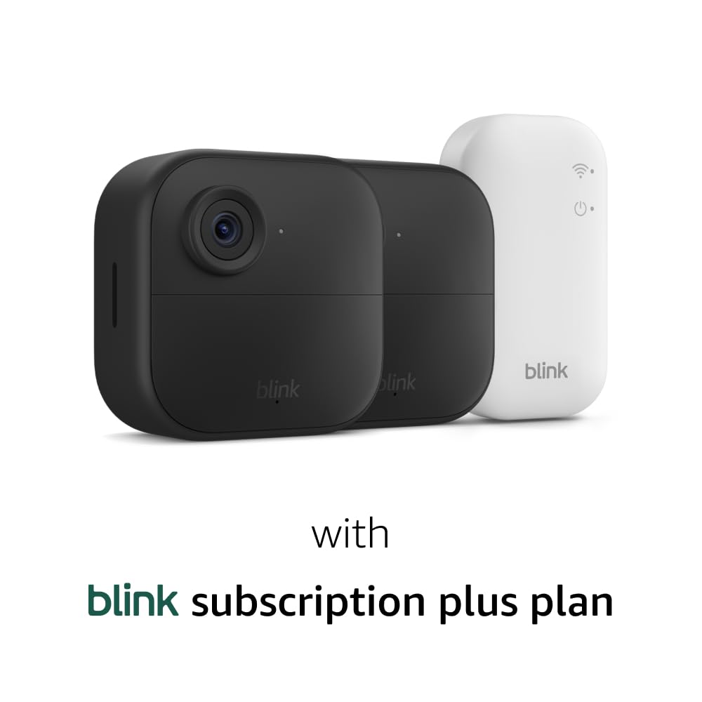 Blink Video Doorbell + Outdoor 4 – Wireless smart security cameras, head-to-toe HD view, two-year battery life. Sync Module Core included – 2 camera system + Video Doorbell