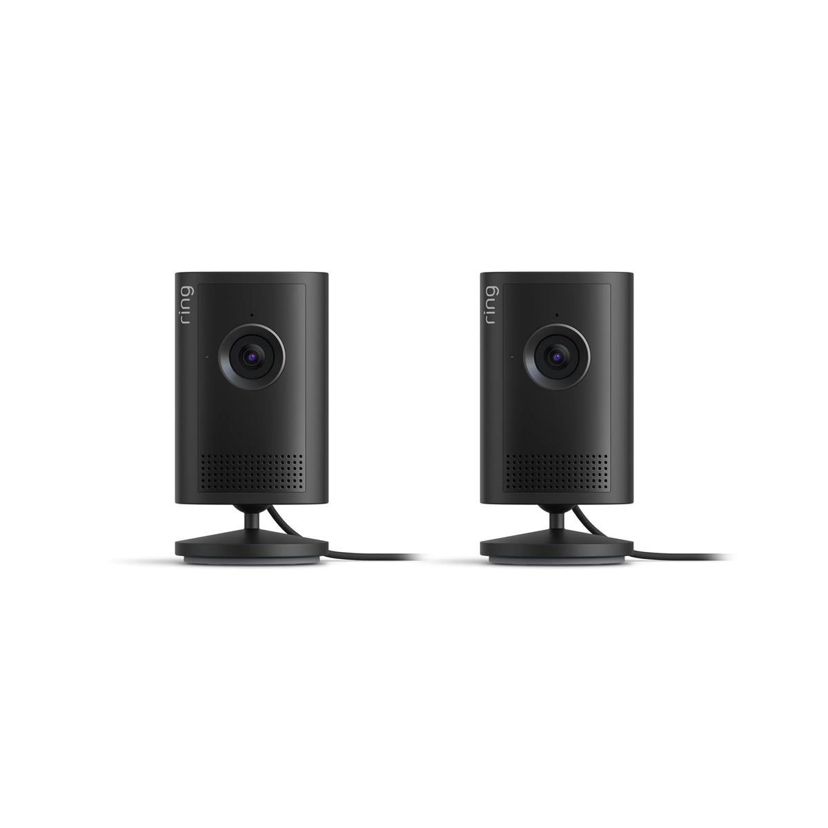 Ring Indoor Cam Plus (newest model), Home or business security, Retinal 2K for crisp, true-to-life video quality, 4x Enhanced Zoom, Low-Light Sight, 4-pack, White