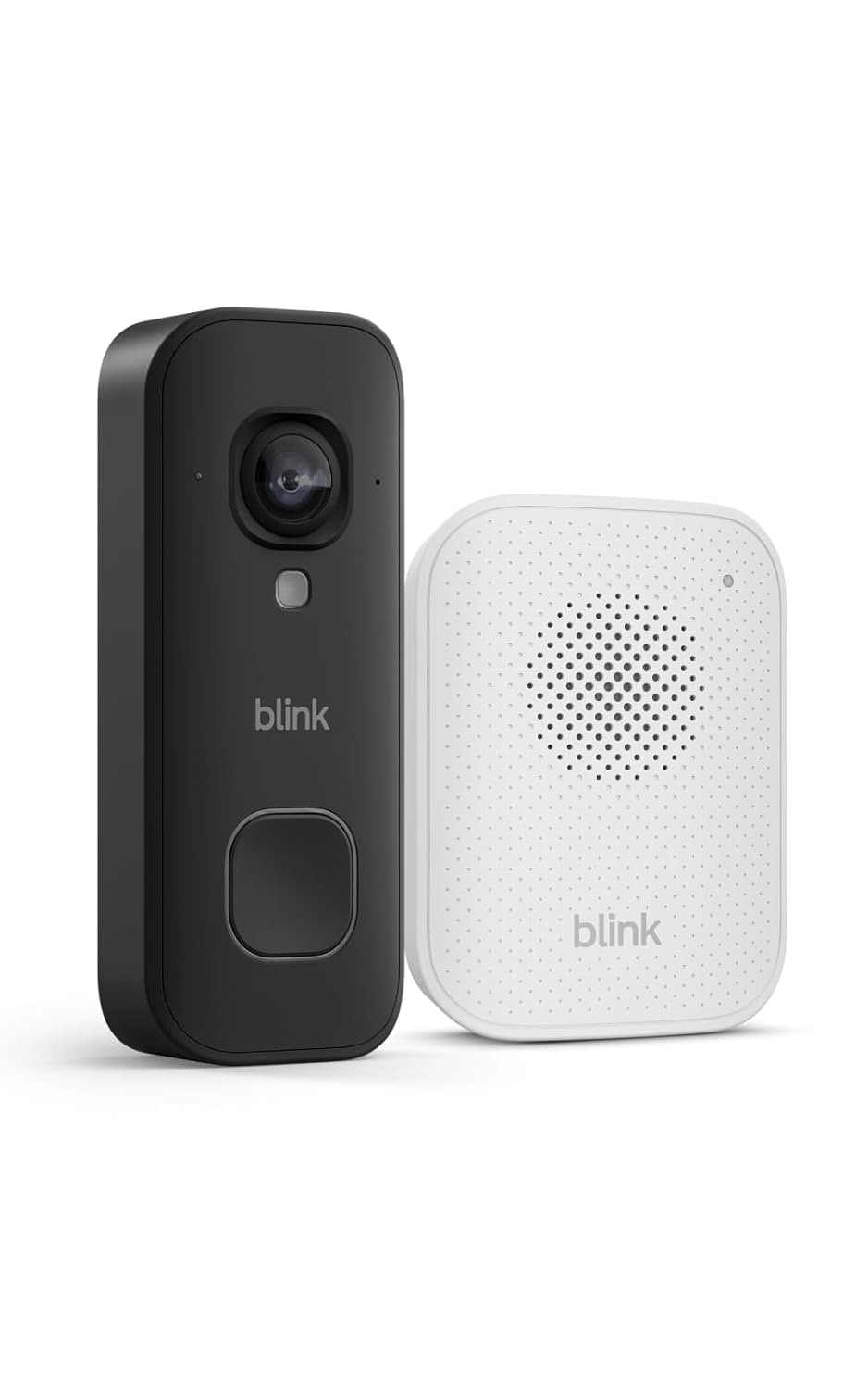 Blink Wired Doorbell 2K+ (all-new) and Blink Chime (newest model) — Head-to-Toe 2K video doorbell, continuous hardwired power, in-home chime, enhanced audio - (Black)