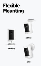 Ring Outdoor Cam 2K (newest model), Battery, Home or business security, Wide-Angle Retinal 2K Video, 6x Enhanced Zoom, Night Vision, White