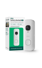 Blink Battery Doorbell 2K+ (newest model) — Wireless video doorbell, 2K resolution, enhanced audio. Required Sync Module not included – Add-On (White)