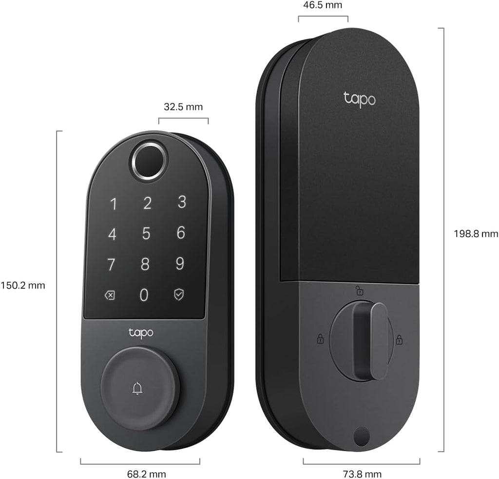 Tapo Smart Wi-Fi Door Lock, Deadbolt, Fingerprint Recognition, DL110