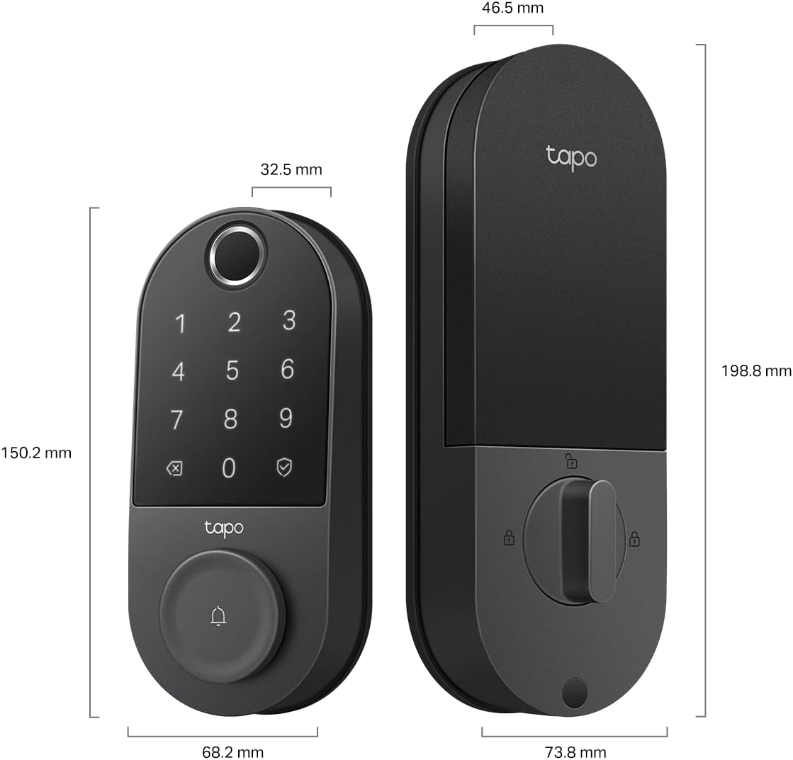 Tapo Smart Wi-Fi Door Lock, Deadbolt, Fingerprint Recognition, DL110