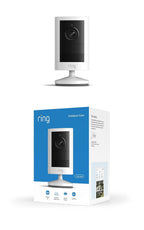 Ring Outdoor Cam 2K (newest model), Battery, Home or business security, Wide-Angle Retinal 2K Video, 6x Enhanced Zoom, Night Vision, White