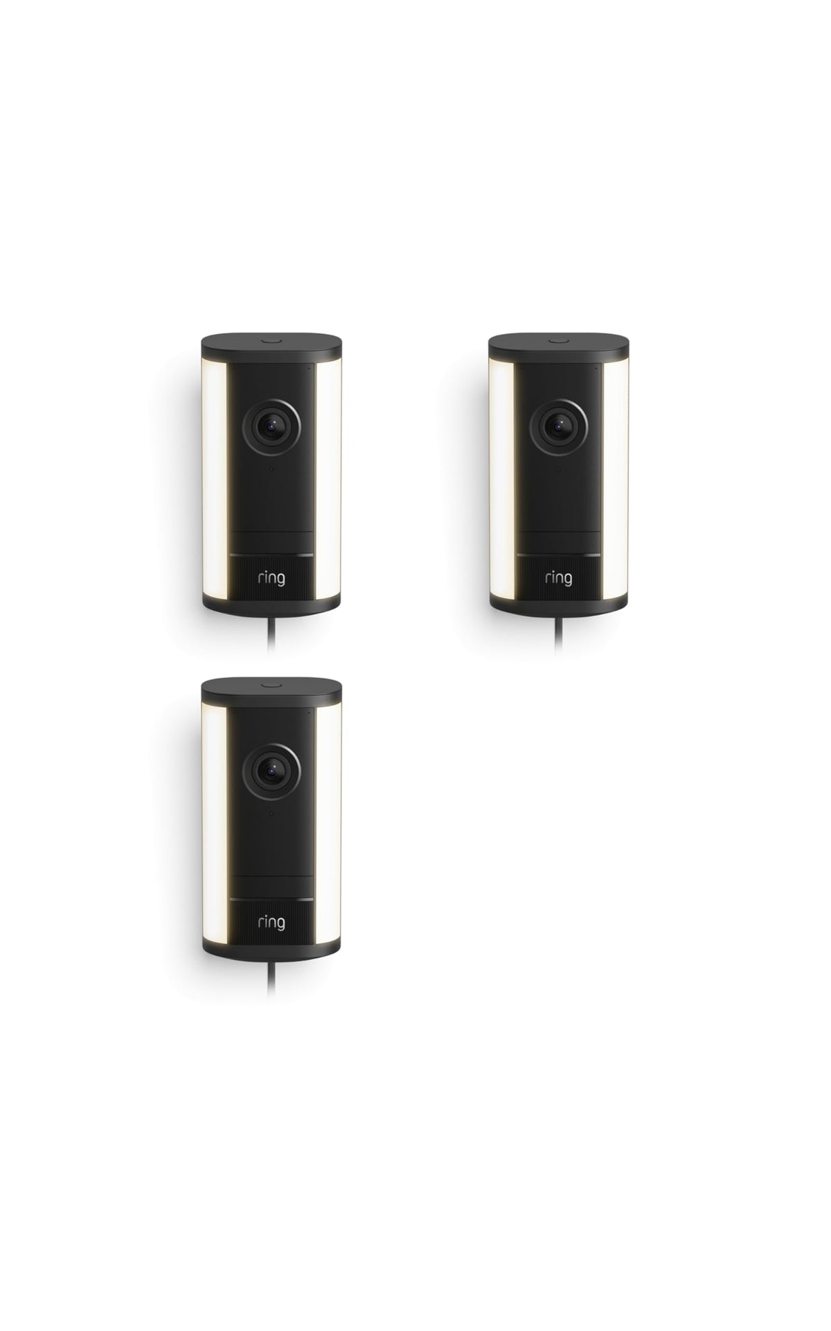 Ring Spotlight Cam 4K Pro (newest model), Plug-In, Home or business security, Retinal 4K with wide-angle video, 10x Enhanced Zoom, and 600 Lumen Spotlights, White