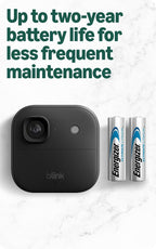 Blink Battery Doorbell 2K+ (newest model) and Outdoor 2K+ (newest model) — Wireless smart security, 2K video, enhanced audio. Sync Module Core included - 1 Camera + Battery Doorbell 2K+ (Black)
