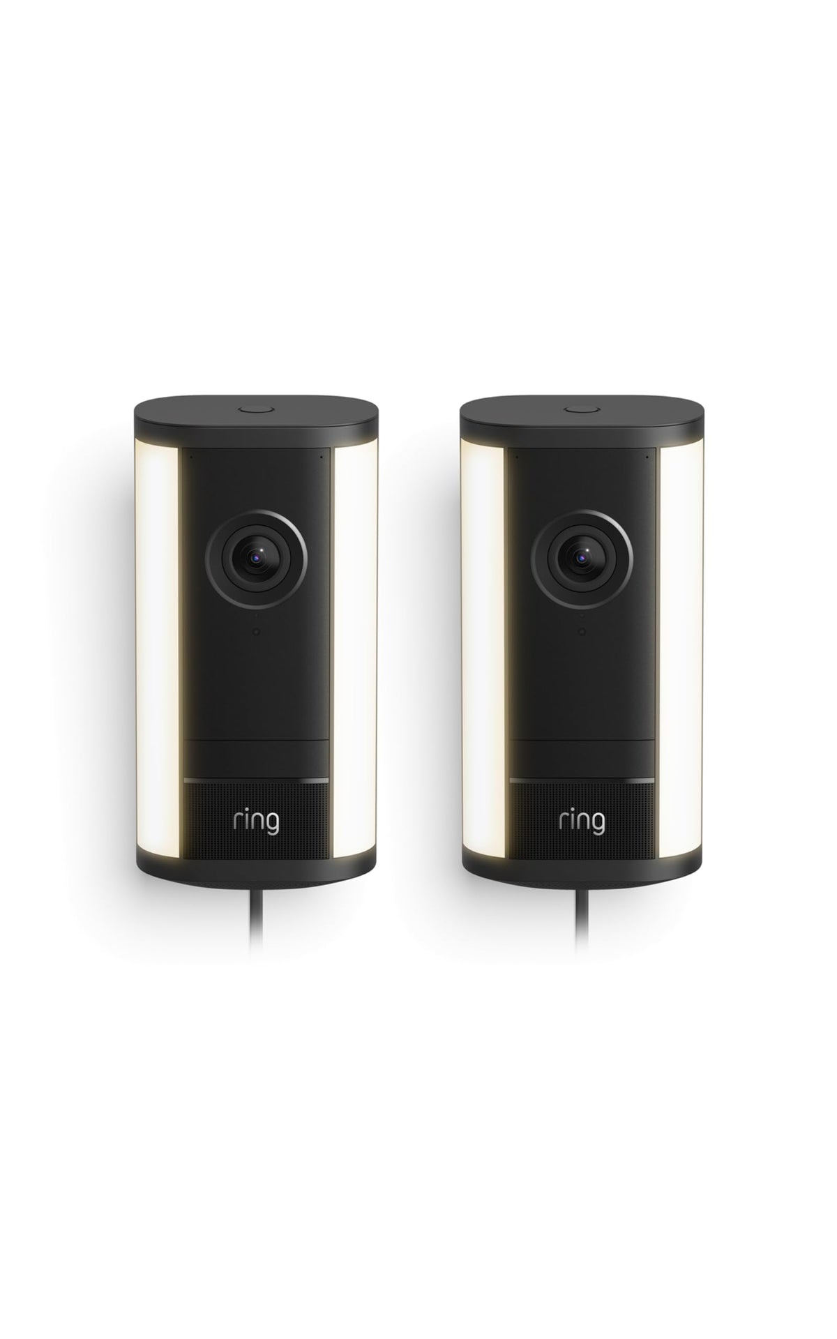 Ring Spotlight Cam 4K Pro (newest model), Plug-In, Home or business security, Retinal 4K with wide-angle video, 10x Enhanced Zoom, and 600 Lumen Spotlights, White