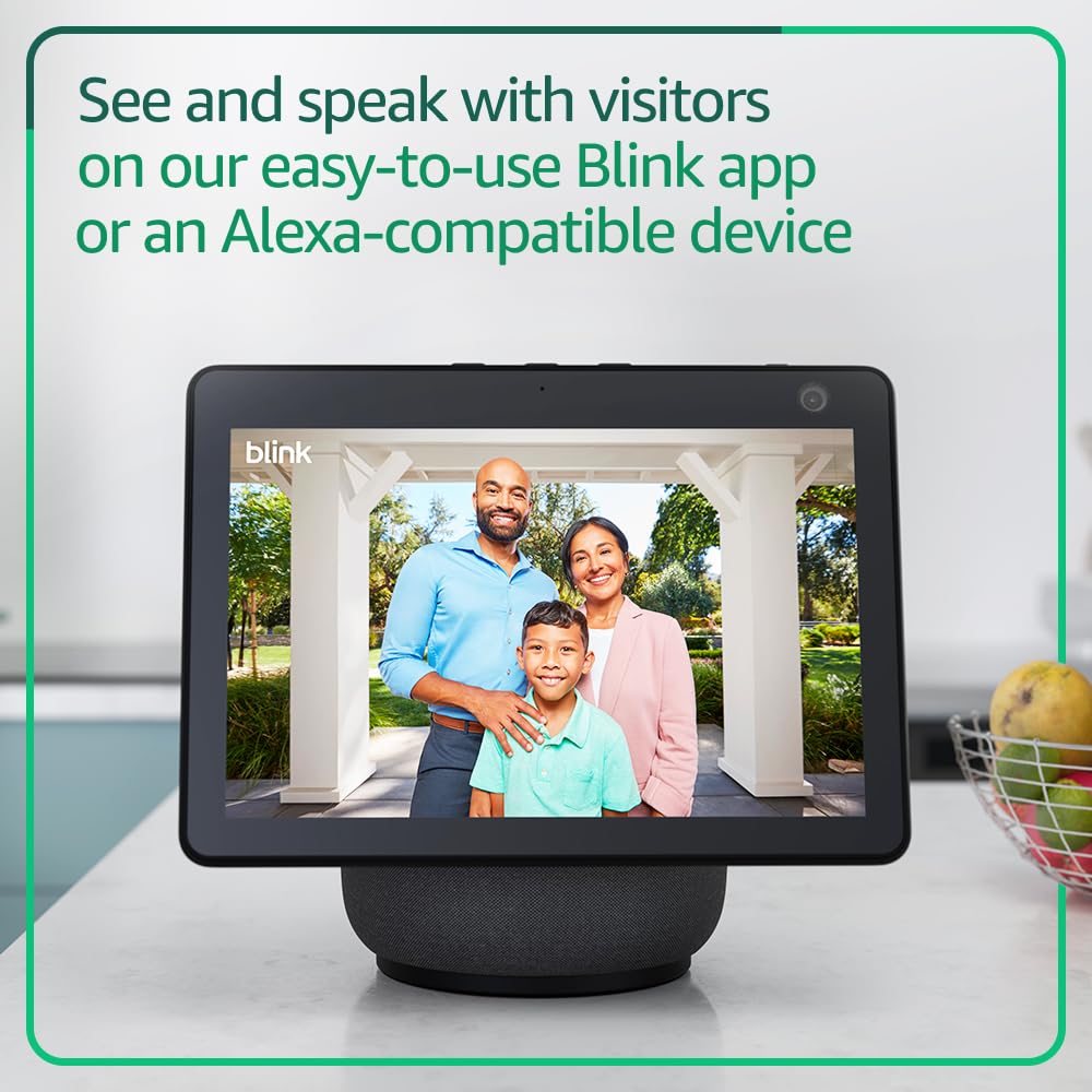 Blink Video Doorbell + Outdoor 4 – Wireless smart security cameras, head-to-toe HD view, two-year battery life. Sync Module Core included – 2 camera system + Video Doorbell