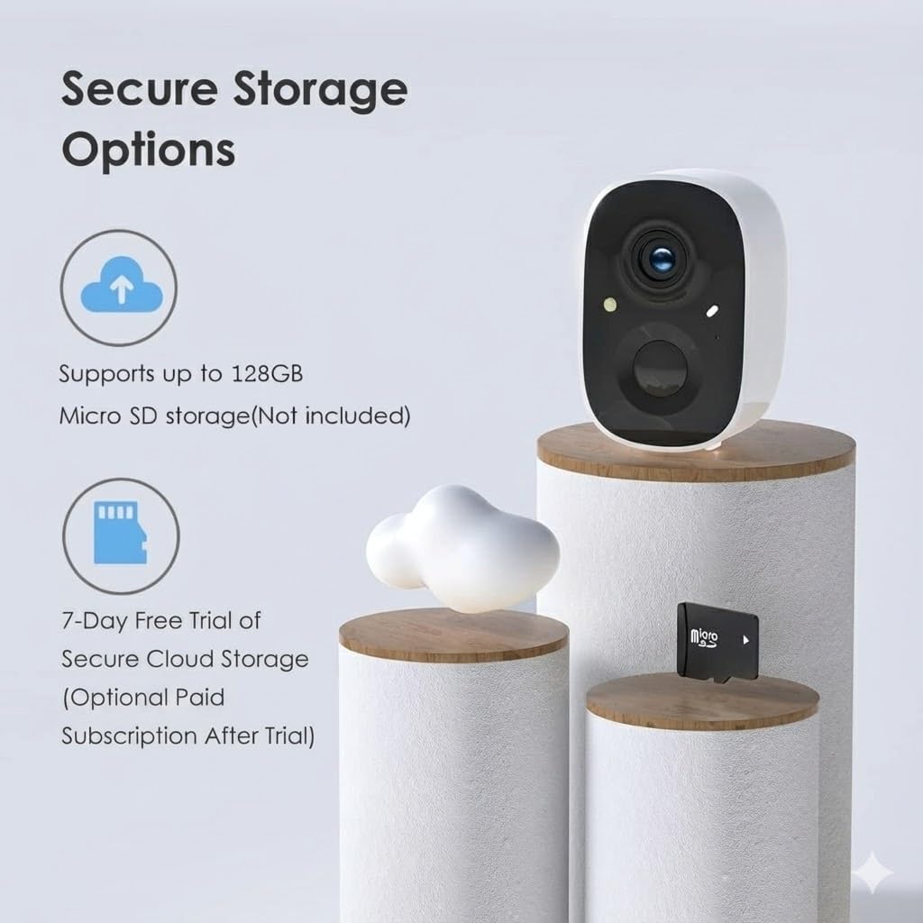 GMK 4 Pack Cameras System, Security Cameras Wireless Outdoor, 2K Video