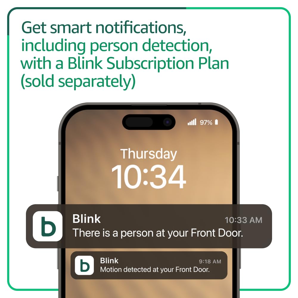 Blink Video Doorbell + Outdoor 4 – Wireless smart security cameras, head-to-toe HD view, two-year battery life. Sync Module Core included – 2 camera system + Video Doorbell