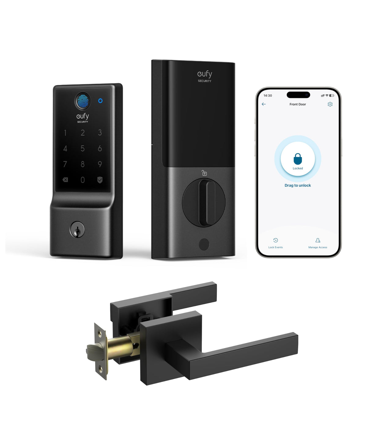 eufy Security Smart Lock C220, Fingerprint Keyless Entry Door Lock