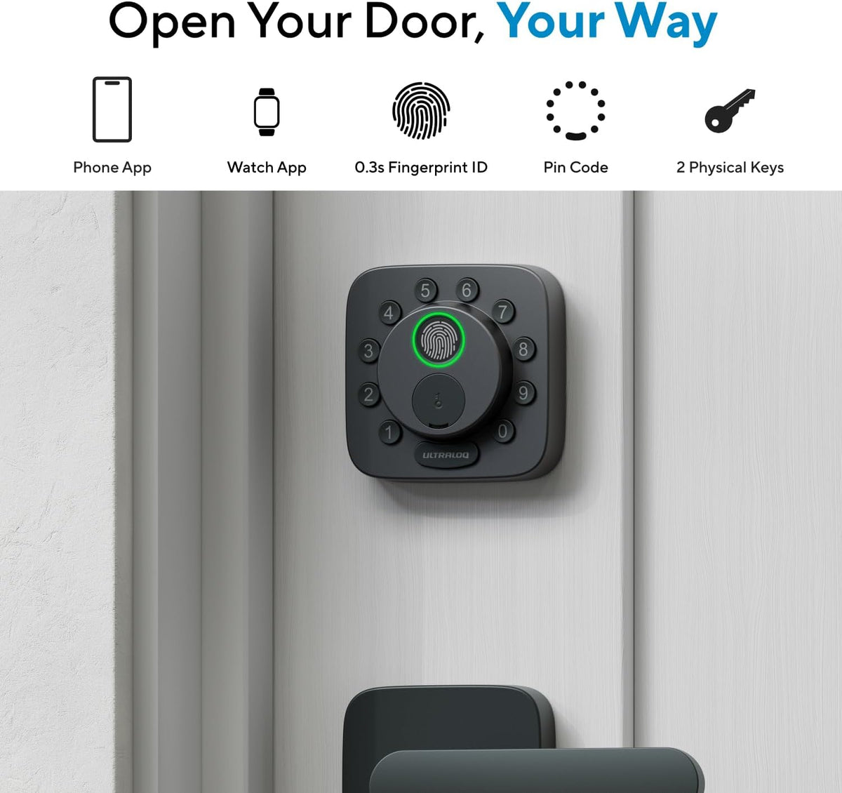 ULTRALOQ Bolt SE Wi-Fi Smart Lock, Matter Over Thread, App Remote Access