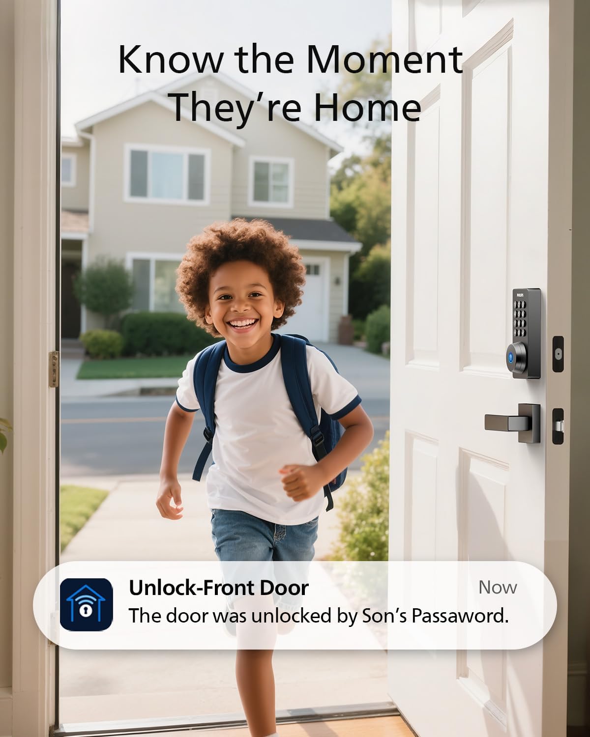 Philips Wi-Fi Smart Deadbolt Lock, Keyless Entry Door Locks for Front Door