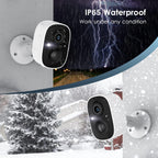 GMK 4 Pack Cameras System, Security Cameras Wireless Outdoor, 2K Video