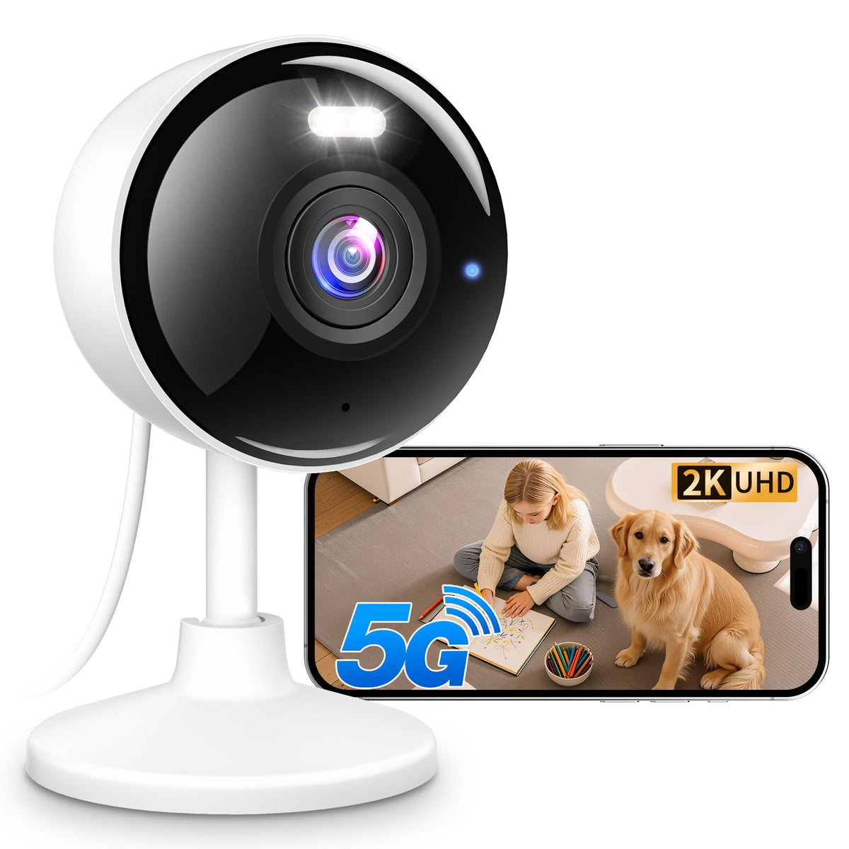 2K Security Cameras 4 Pack, Home Cameras Indoor/Outdoor for Baby/Pet