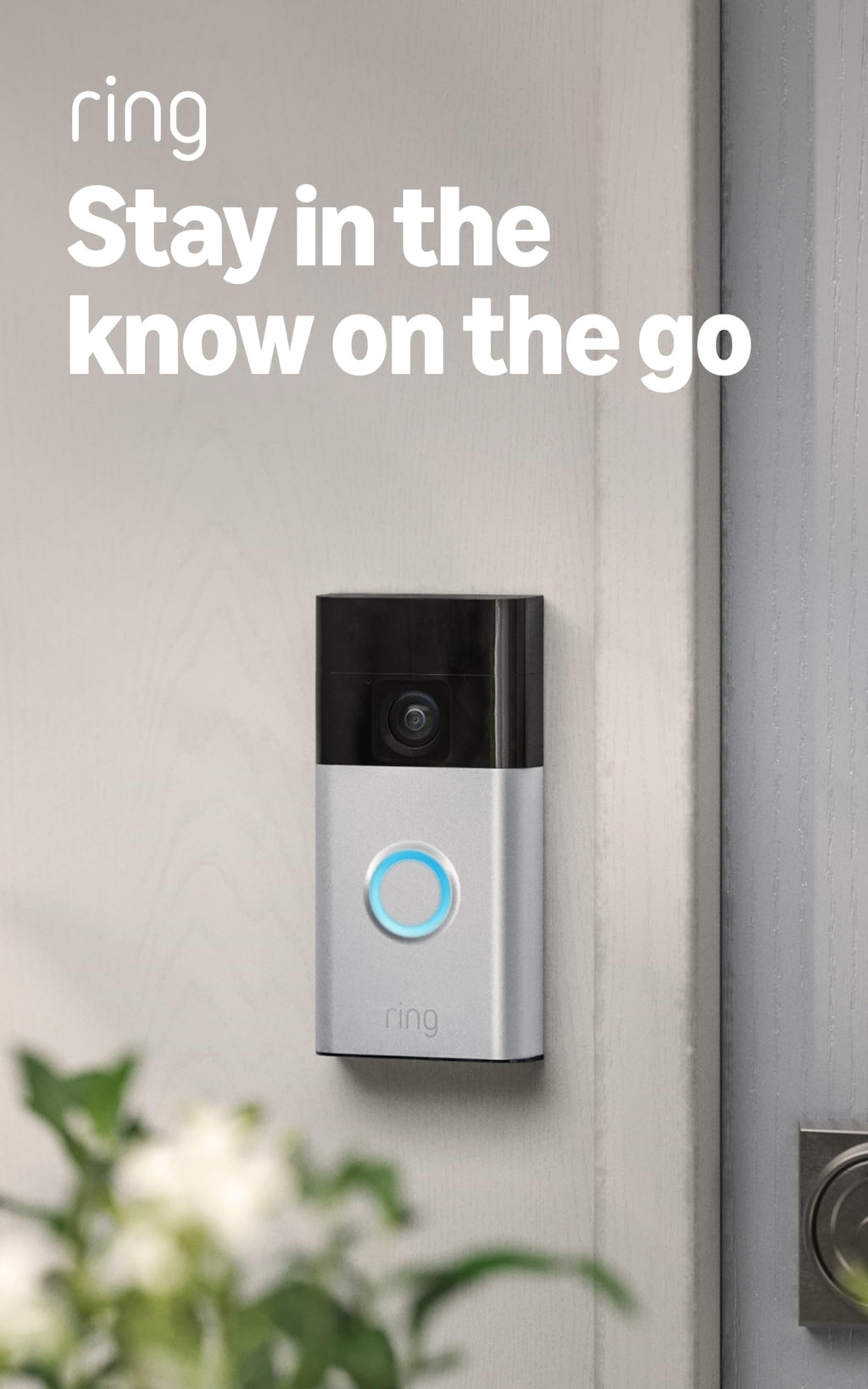 Ring Battery Doorbell, Home or business security with Head-to-Toe video, Live View with Two-Way Talk, and Motion Detection & Alerts, Venetian Bronze