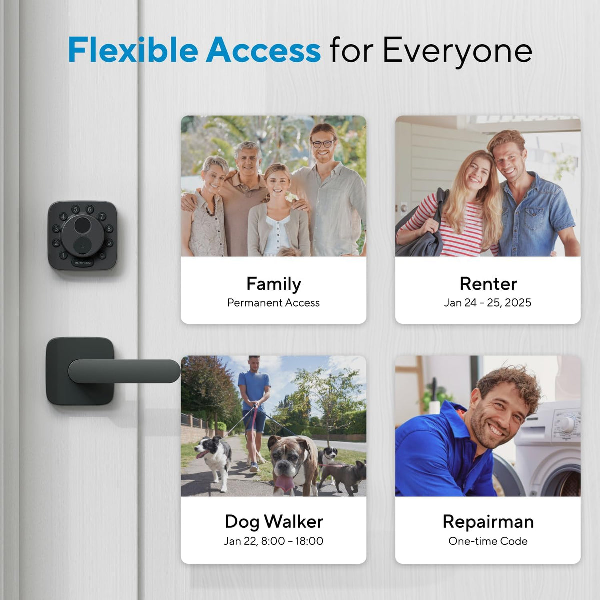 ULTRALOQ Bolt SE Wi-Fi Smart Lock, Matter Over Thread, App Remote Access