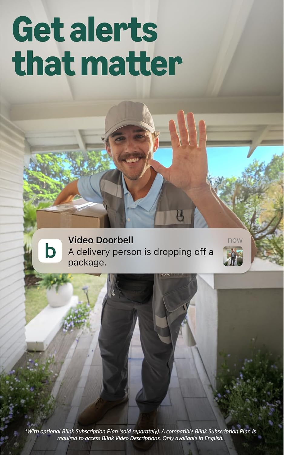 Blink Wired Doorbell 2K+ (newest model) — Head-to-Toe 2K video doorbell, continuous hardwired power, pair with Alexa or Blink Chime (sold separately) required for in-home alerts