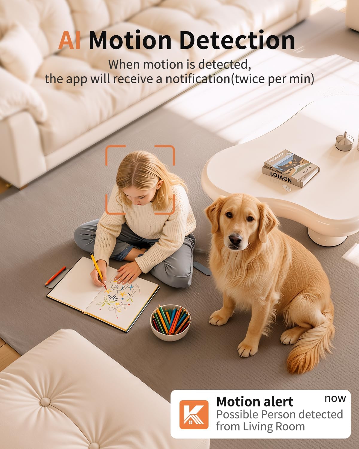 2K Security Cameras 4 Pack, Home Cameras Indoor/Outdoor for Baby/Pet