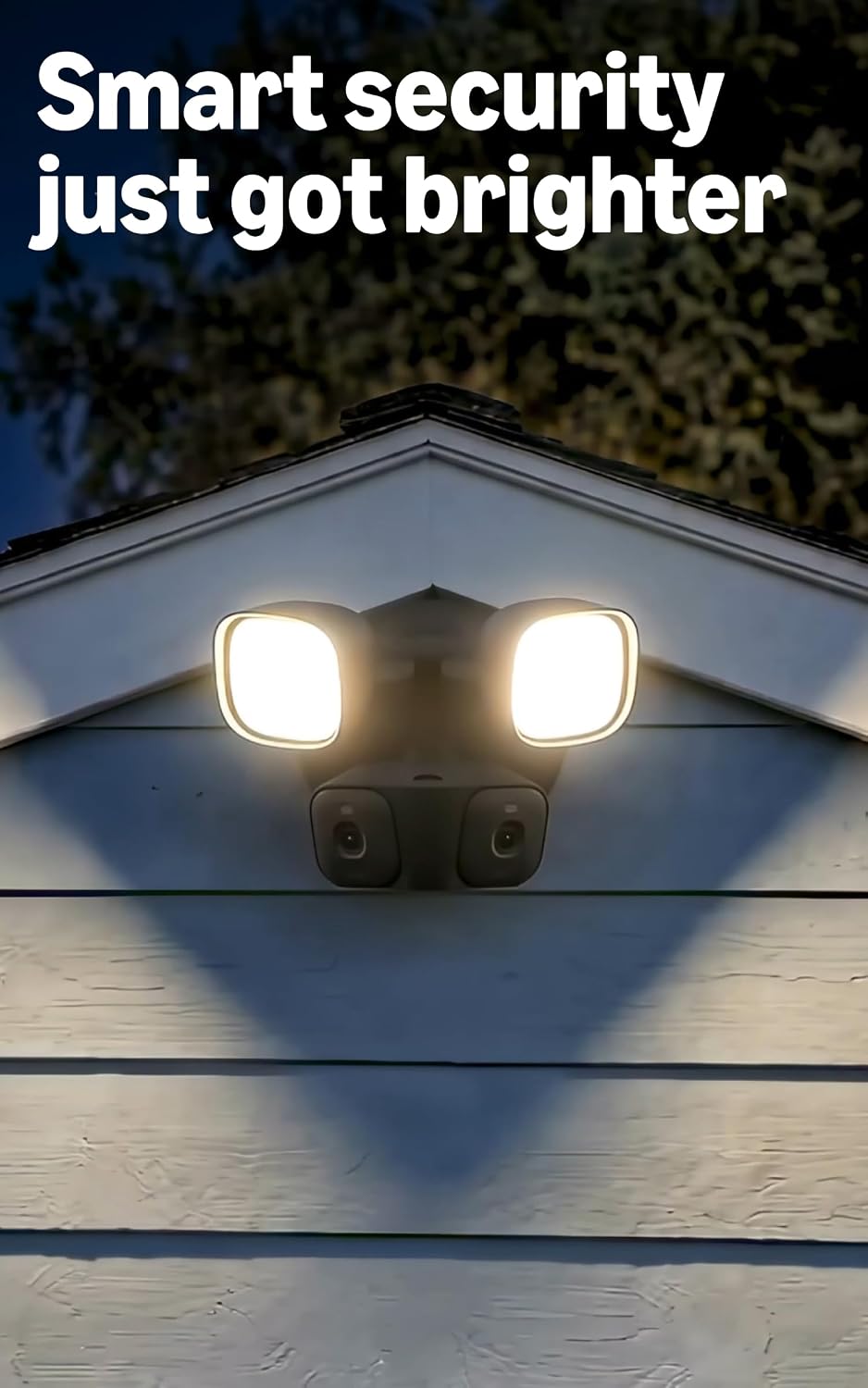 Blink Arc 2K+ Wired Floodlight Camera (newest model) — Wired smart security, 3000 lumens, 2K video, 180° coverage – 2 cameras (Black), 1 mount (Black)