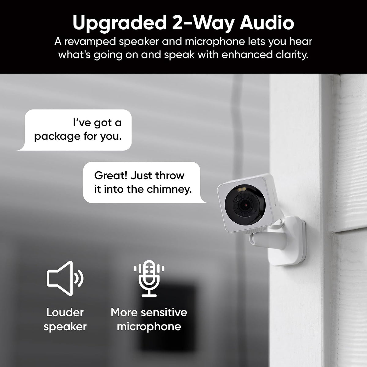 WYZE Cam OG 2-Pack Indoor/Outdoor Security Cameras with Color Night Vision
