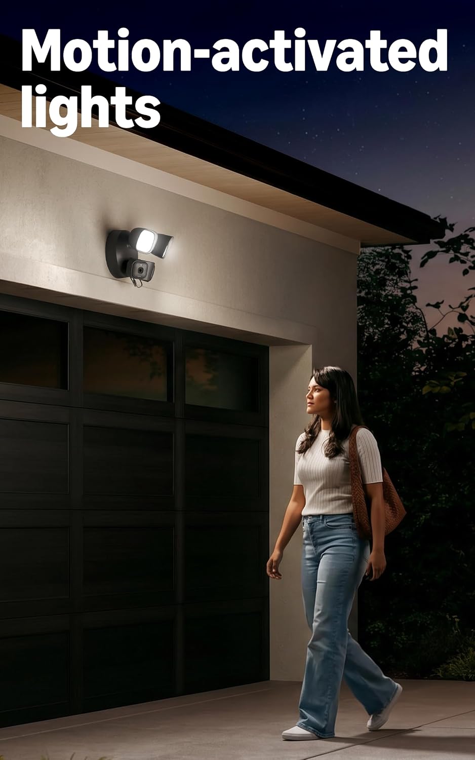 Blink Arc 2K+ Wired Floodlight Camera (newest model) — Wired smart security, 3000 lumens, 2K video, 180° coverage – 2 cameras (Black), 1 mount (Black)