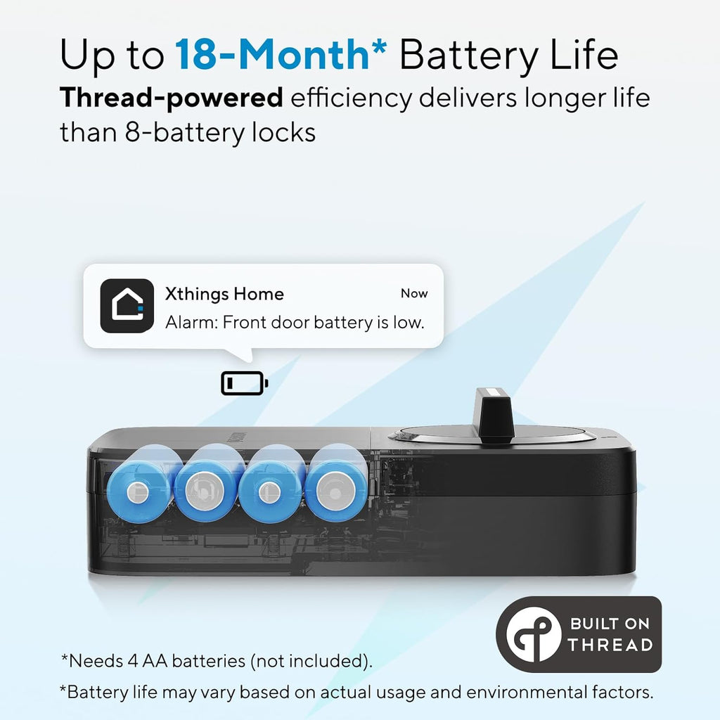 ULTRALOQ Bolt SE Wi-Fi Smart Lock, Matter Over Thread, App Remote Access