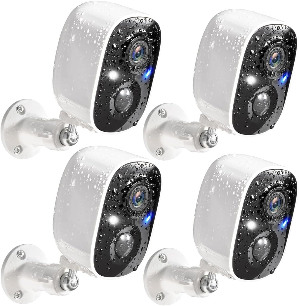 GMK 4 Pack Cameras System, Security Cameras Wireless Outdoor, 2K Video