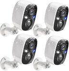 GMK 4 Pack Cameras System, Security Cameras Wireless Outdoor, 2K Video