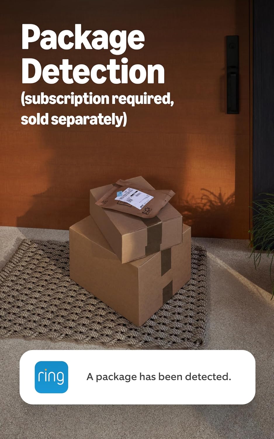 Ring Battery Doorbell, Home or business security with Head-to-Toe video, Live View with Two-Way Talk, and Motion Detection & Alerts, Venetian Bronze