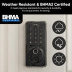 Wyze Auto-Lock Bolt v2, Fingerprint Keyless Entry Smart Lock, AI Learning Scanner with Wi-Fi Front Door Lock Deadbolt, Auto-Lock, 8 Months Battery, BHMA2, IP53, Anti-Peep Keypad, Backup Keys
