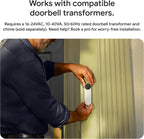 Google Nest Doorbell (Wired, 3rd Gen) - 2K Video, Live View - 2025 - Hazel