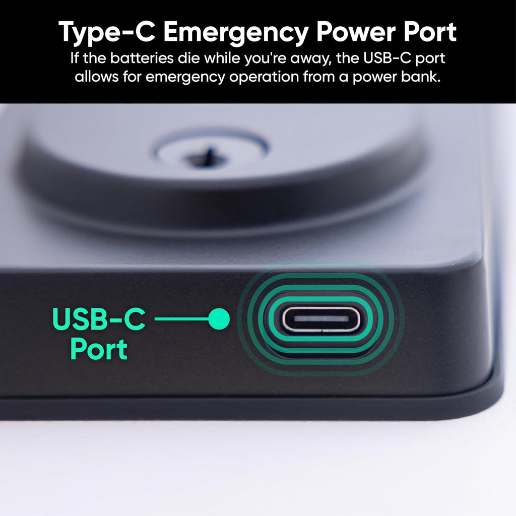 Wyze Auto-Lock Bolt v2, Fingerprint Keyless Entry Smart Lock, AI Learning Scanner with Wi-Fi Front Door Lock Deadbolt, Auto-Lock, 8 Months Battery, BHMA2, IP53, Anti-Peep Keypad, Backup Keys