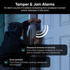 Wyze Auto-Lock Bolt v2, Fingerprint Keyless Entry Smart Lock, AI Learning Scanner with Wi-Fi Front Door Lock Deadbolt, Auto-Lock, 8 Months Battery, BHMA2, IP53, Anti-Peep Keypad, Backup Keys